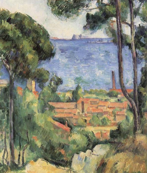 Vue sur I Estaque et le chateau d'lf, Paul Cezanne